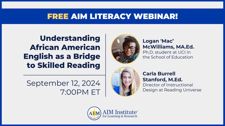 AAE Literacy Webinar